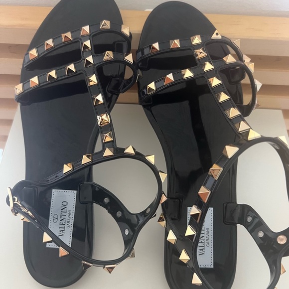 Shoes - Valentino rock stud jelly sandals. Size 39. I am a 7-7.5 and these fit me. $200